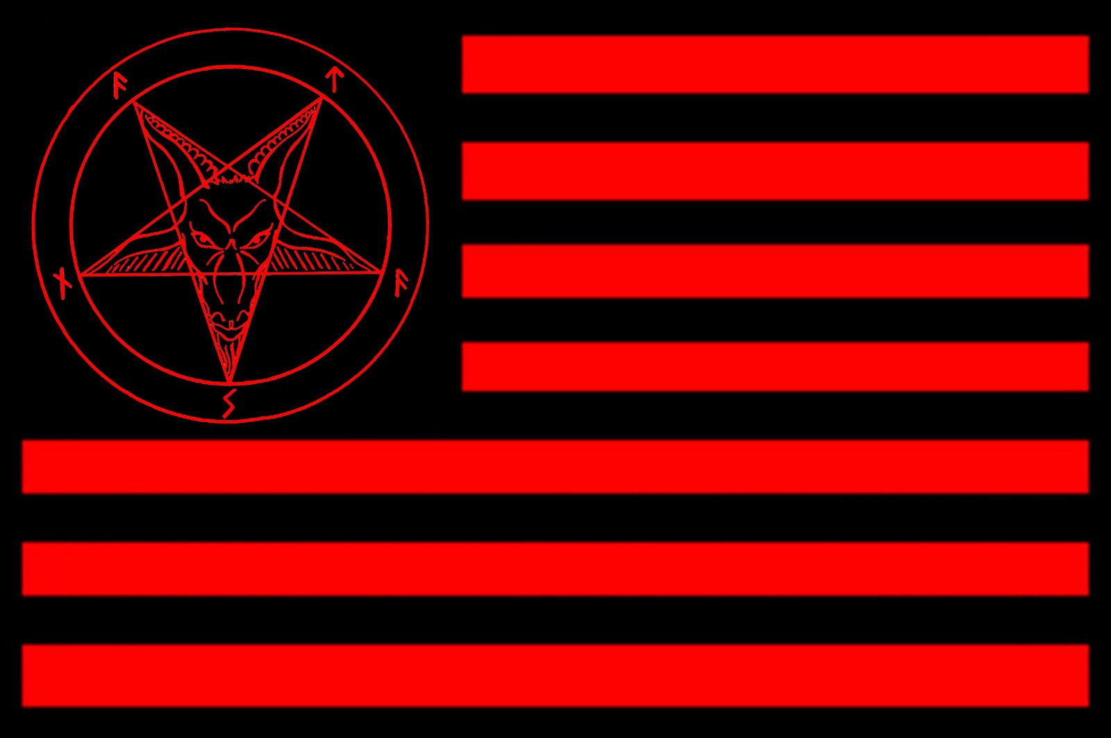 Флаг сатанистов США