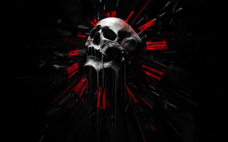 skulls, , Dark, Abstract, Black, Red Wallpapers HD / Desktop and Mobile  Backgrounds