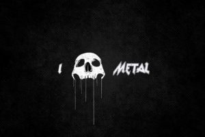 skulls,  , Dark, Abstract, Love, Metal