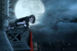 fantasy, Artwork, Art, Dark, Vampire, Gothic, Girl, Girls, Horror, Evil