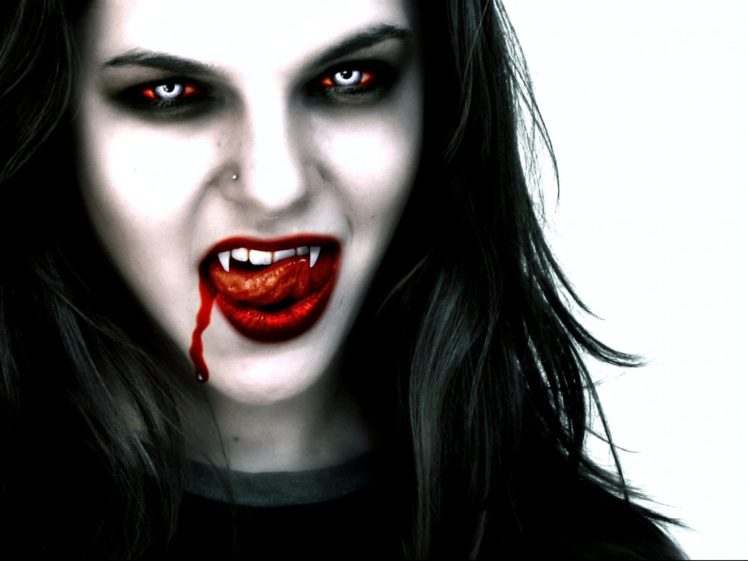 fantasy, Artwork, Art, Dark, Vampire, Gothic, Girl, Girls, Horror, Evil, Blood HD Wallpaper Desktop Background