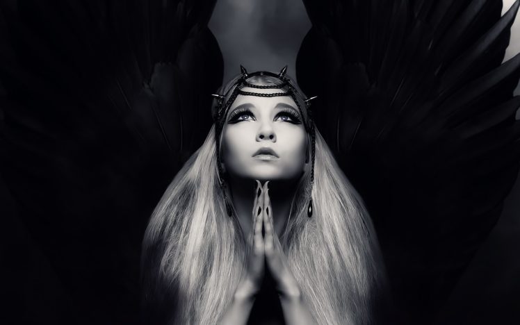 faces, Dark, Praying, Hair, Wings, Hands, Girls Wallpapers HD / Desktop and Mobile Backgrounds faces, Dark, Praying, Hair, Wings, Hands, Girls Wallpapers HD / Desktop and Mobile Backgrounds