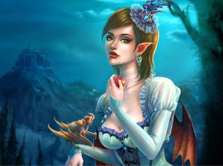 vampires, Fantasy, Girls HD Wallpaper Desktop Background