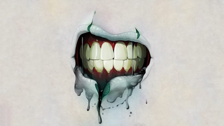 mouth, Creepy, Zombie, Teeth HD Wallpaper Desktop Background
