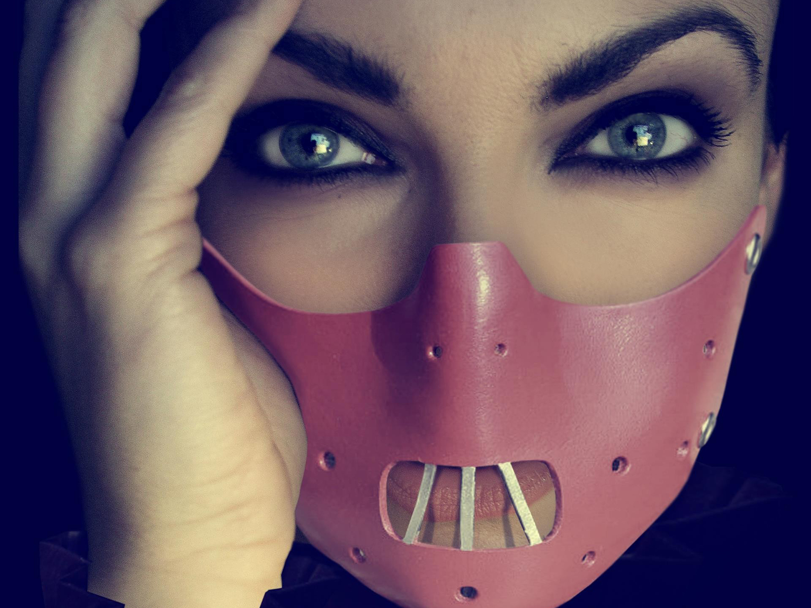 brunette, Aska, Talaska, Face, Mask Wallpaper