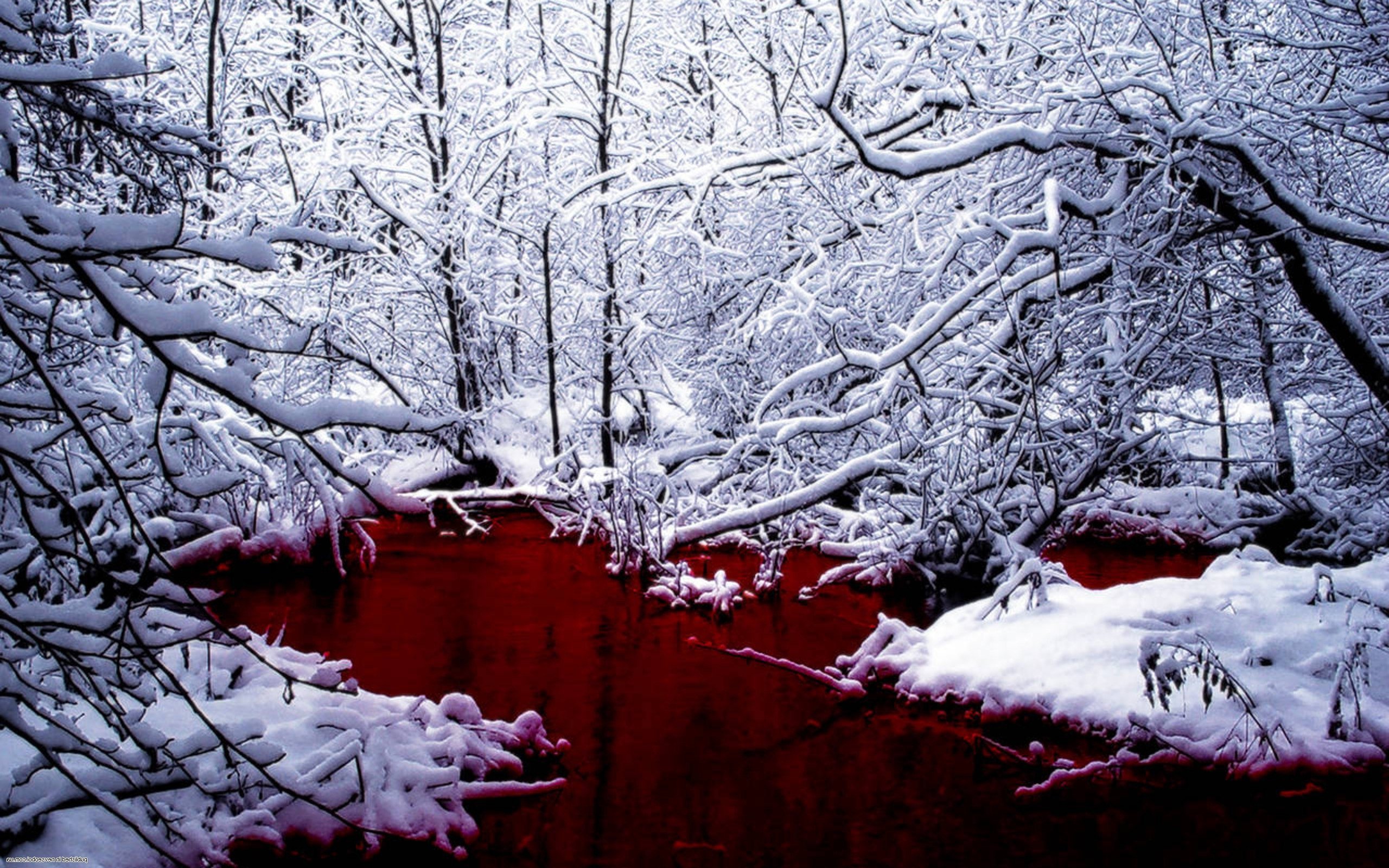 blood, River, Dark, Manipulation, Photoshop, Selective, Coloring