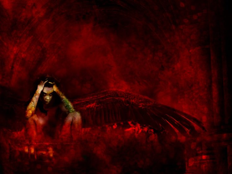 dark, Art, Artwork, Fantasy, Artistic, Original, Psychedelic, Horror, Evil, Creepy, Scary, Spooky, Halloween HD Wallpaper Desktop Background