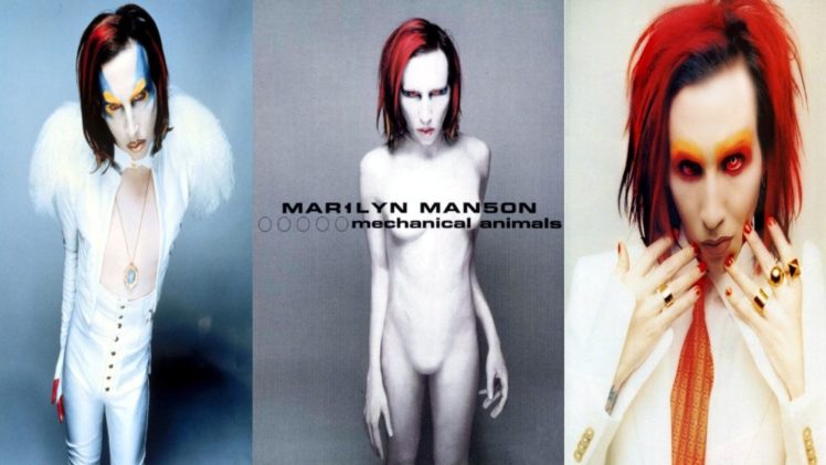 marilyn, Manson, Industrial, Metal, Heavy, Glam, Shock, Hard, Rock HD Wallpaper Desktop Background