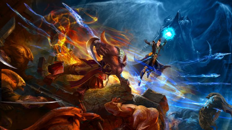 diablo, Dark, Fantasy, Warrior, Rpg, Action, Fighting, Dungeon HD Wallpaper Desktop Background