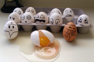 carton, Egg, Emotions, Face, Fear, Funny, Humor, Mood, Sadic, Situation, Yolk