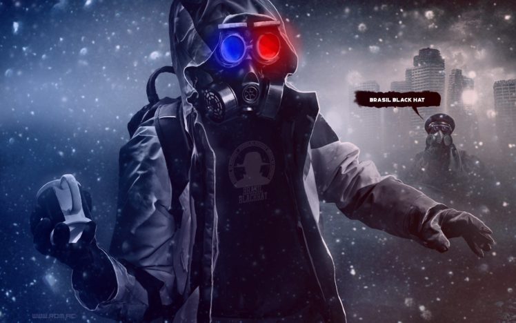 mask, War, Man, Brasil, Blackhat, Grenade, Soldier, Contamination, Danger HD Wallpaper Desktop Background