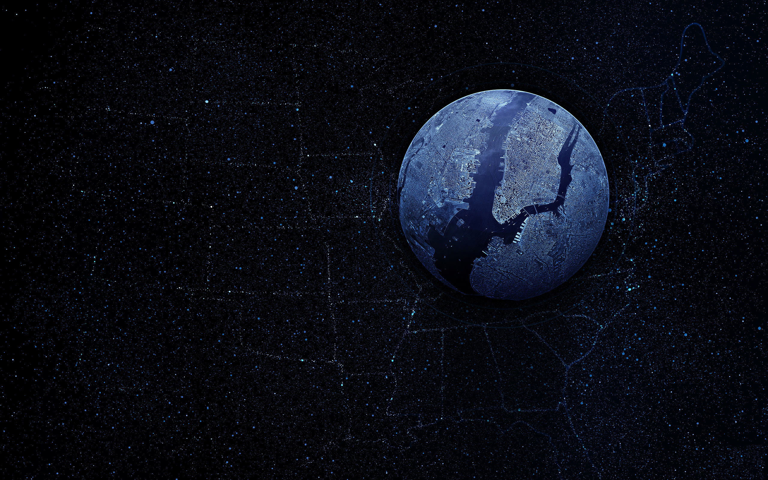 planet, Abstract, Map, From space Wallpaper