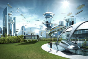futuristic, Sci fi, City, Cities