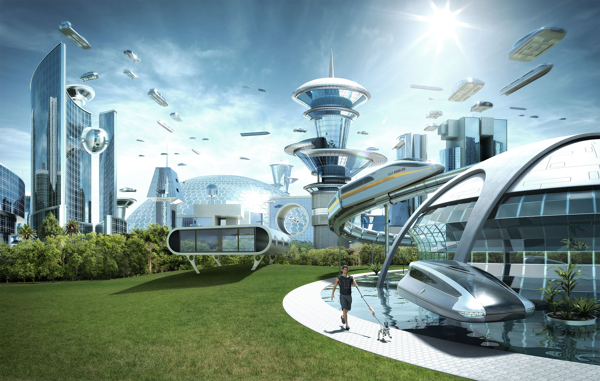 futuristic, Sci fi, City, Cities Wallpaper