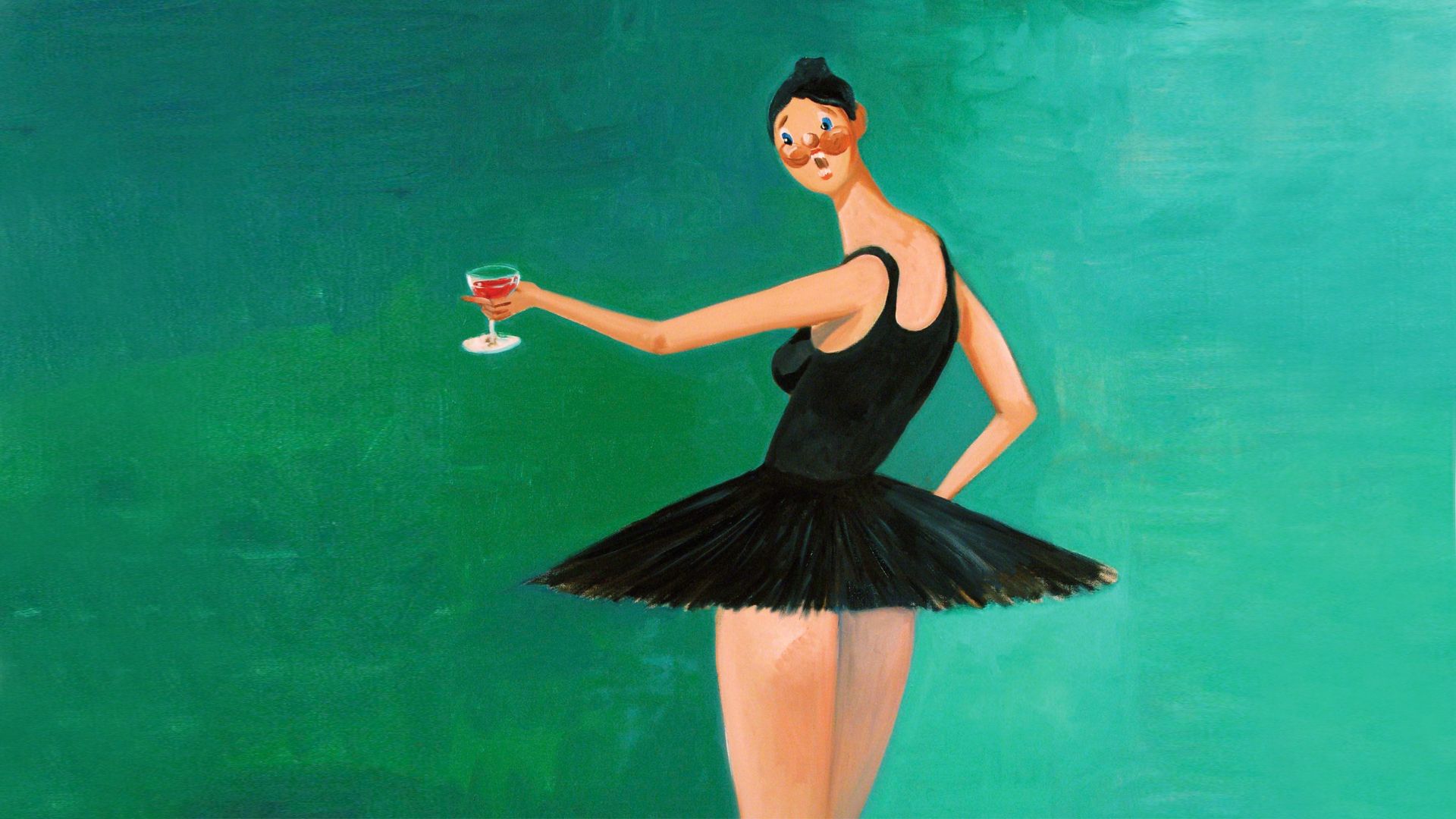 ballerina, Humor Wallpaper