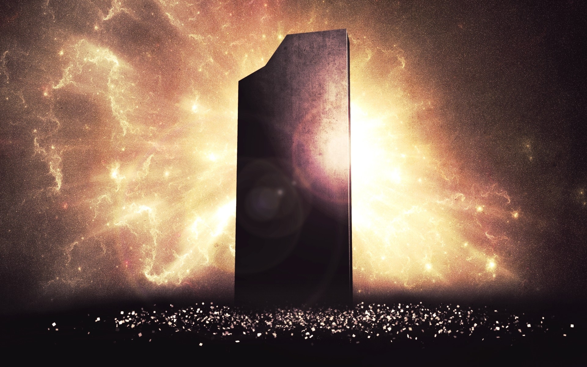 outer, Space, Science, Fiction, Monolith Wallpaper