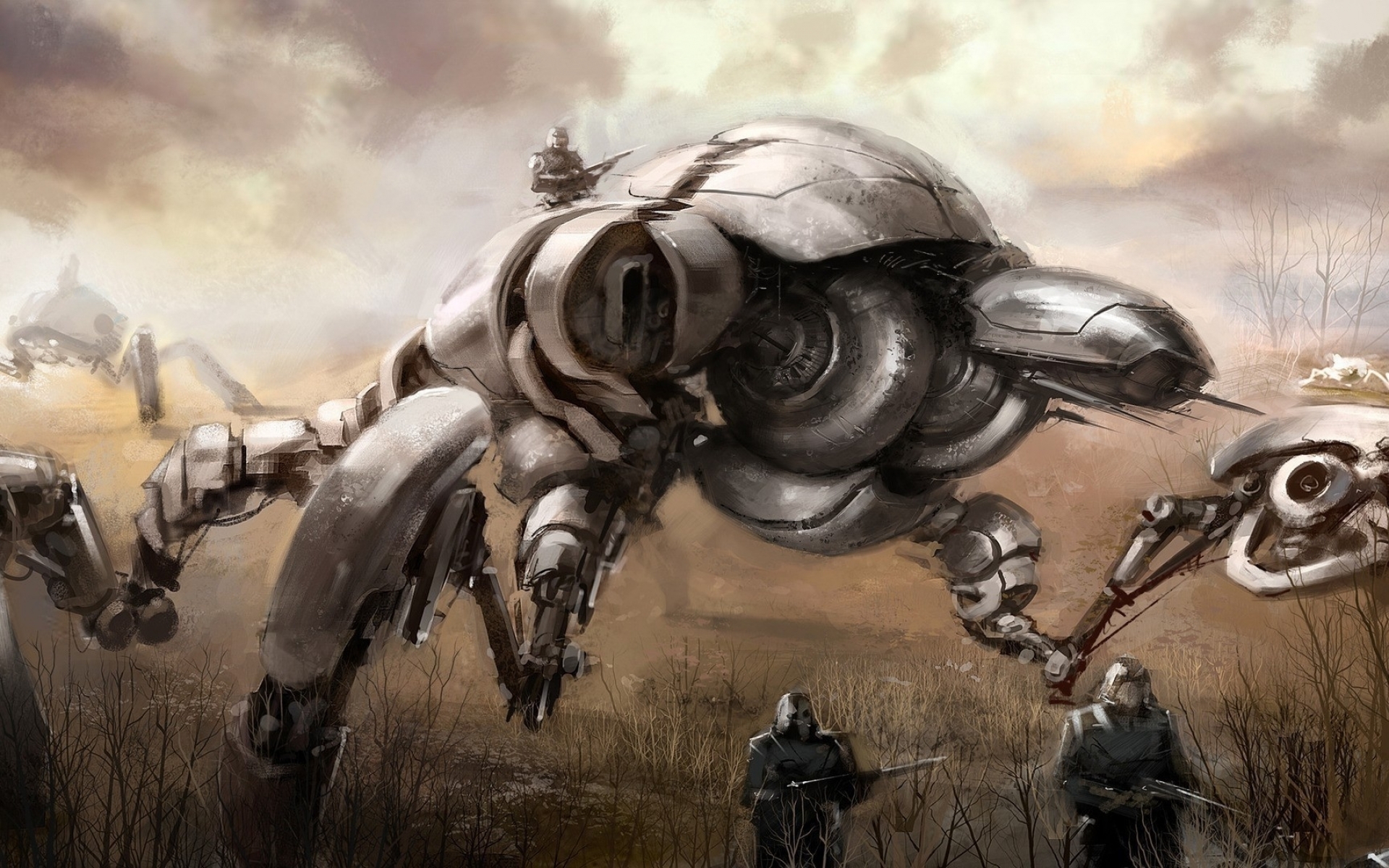 robot, Science, Fiction, Warrior Wallpaper