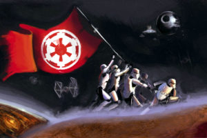 stormtroopers, Star, Wars, Flag, Drawing