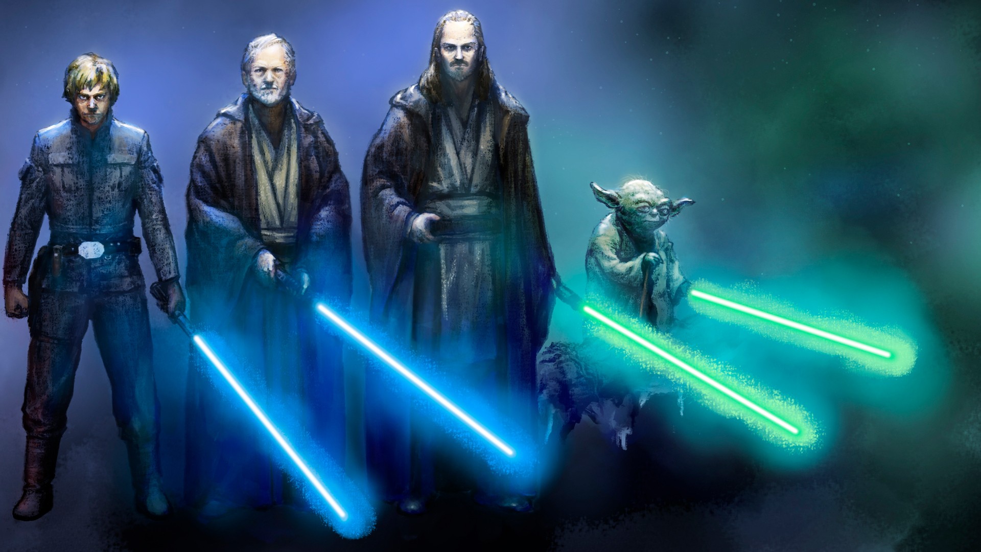 lightsaber, Star, Wars, Yoda, Jedi Wallpaper