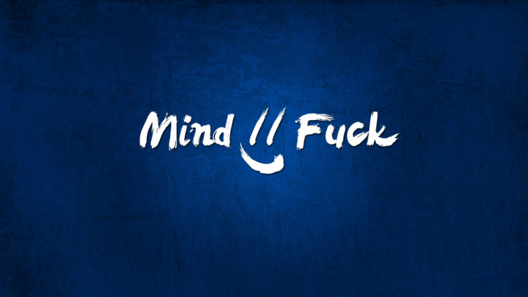 blue, Mind, Fuck, Smile, Minimalism, Sadic HD Wallpaper Desktop Background