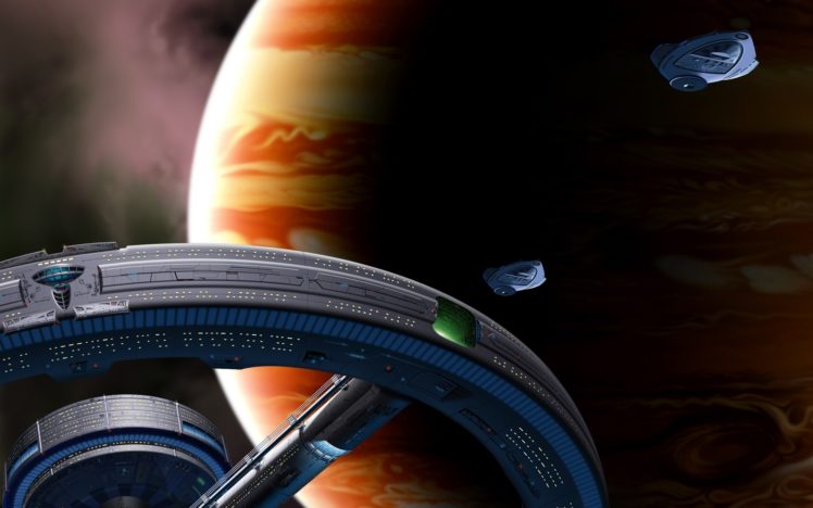 jupiter, Station, Ships, Planet, Space, Spaceship HD Wallpaper Desktop Background