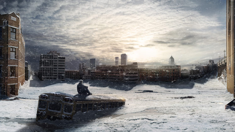 apocalypse, Apocalyptic, Winter, Snow, City HD Wallpaper Desktop Background