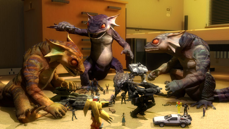 toys, Reptiles, 3d, Graphics, Mecha, Creature, Fantasy HD Wallpaper Desktop Background
