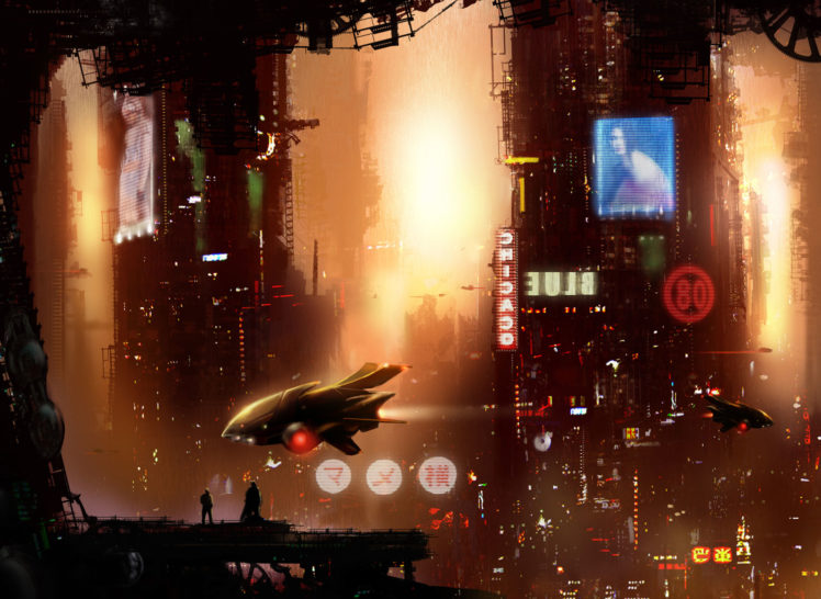 city, Future, Spaceship, Futuristic HD Wallpaper Desktop Background
