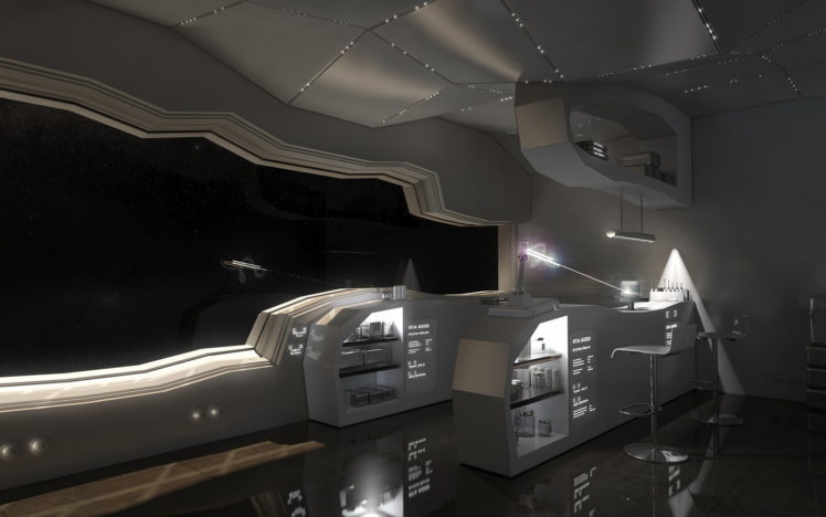 S F Future Spaceship Interior Wallpapers Hd Desktop