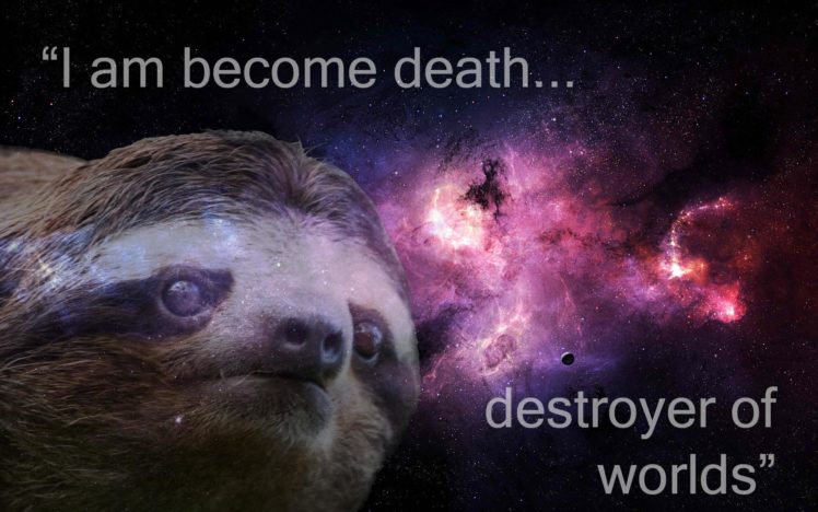 sloth, Death, Nebula, Wtf HD Wallpaper Desktop Background