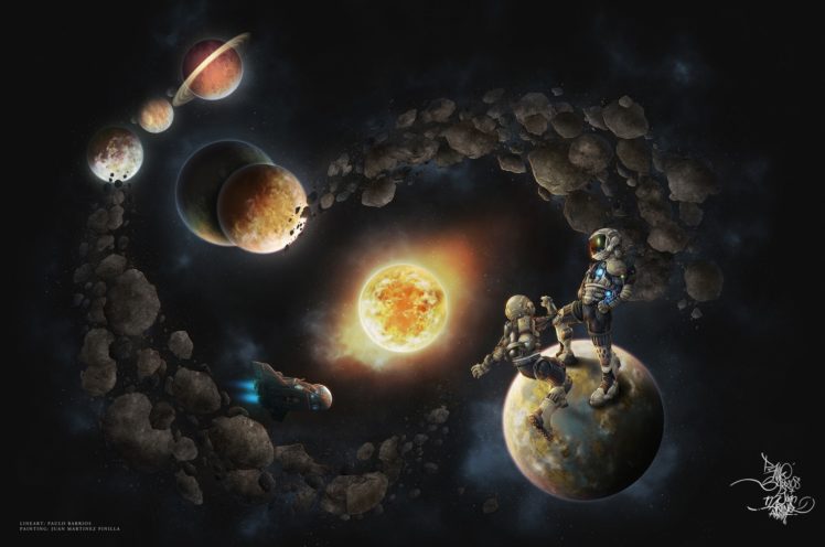 space, Stars, Planets, Saturn HD Wallpaper Desktop Background