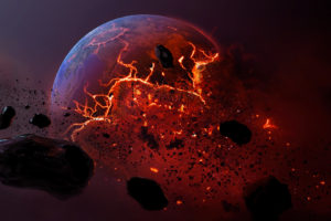 meteor, Burning, Earth, Planet, Apocalyptic