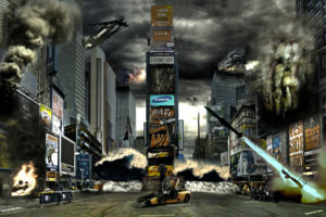 apocalyptic, City, Battle
