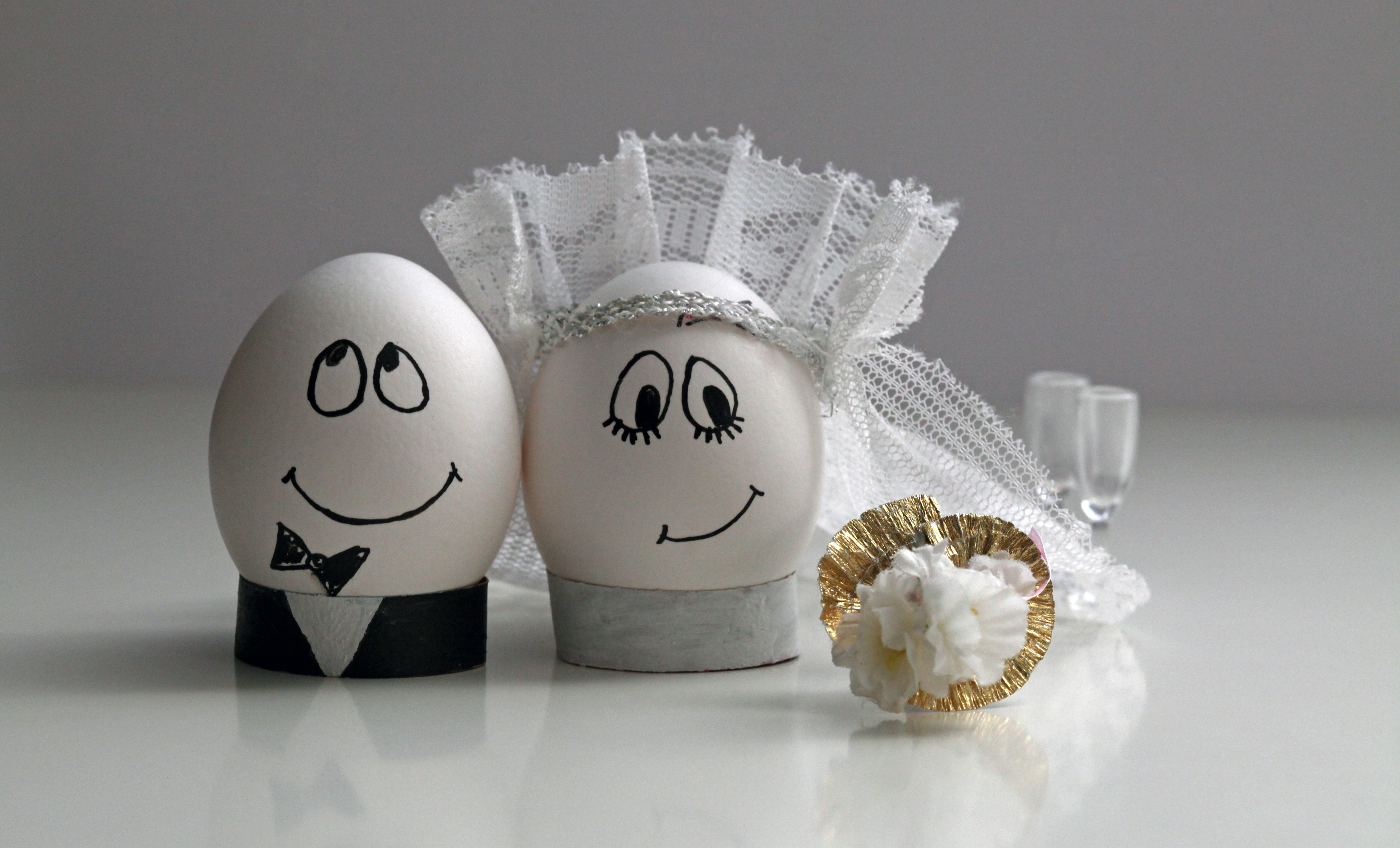 creative, Eggs, Wedding, Groom, Bride, Smile, Mood, Love Wallpaper