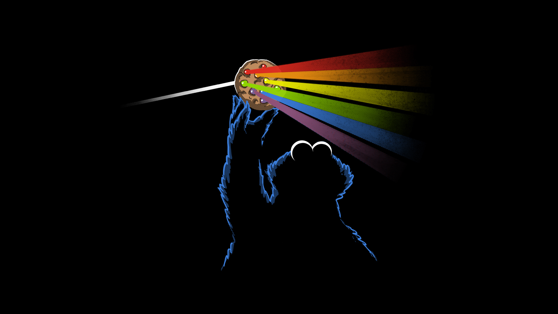 Pink Floyd Dark Side Of The Moon Black Cookie Monster Pink Floyd Dark Side Of The Moon Black Cookie Monster