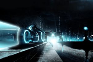 tron, Science, Fiction, Cities