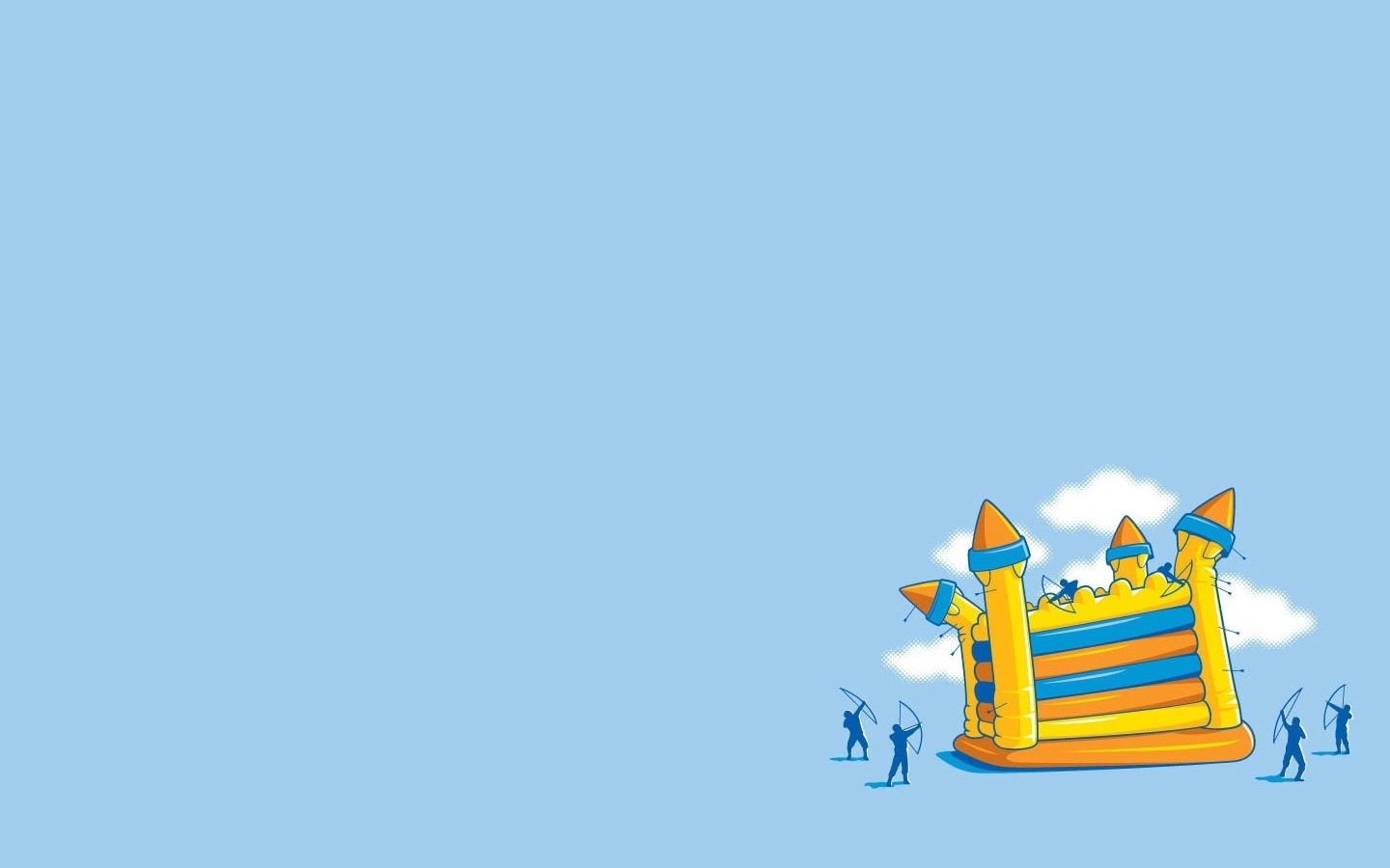 minimalistic, Blue, Background Wallpaper
