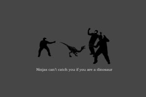 ninjas, Dinosaurs, Ninjas, Cant, Catch, You, If