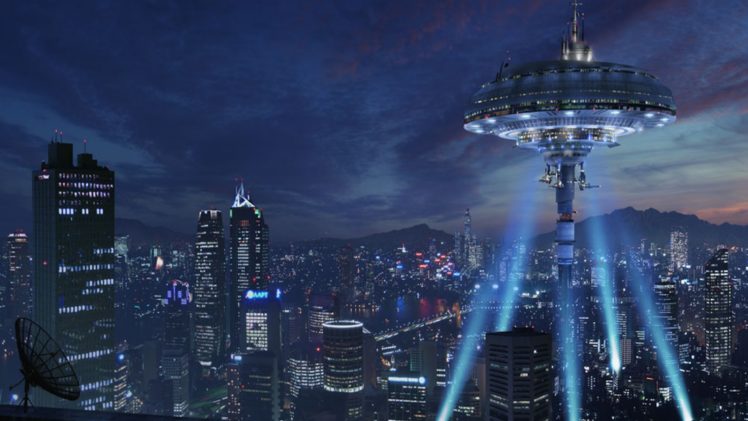 futuristic, Buildings, Skyscrapers, Science, Fiction HD Wallpaper Desktop Background