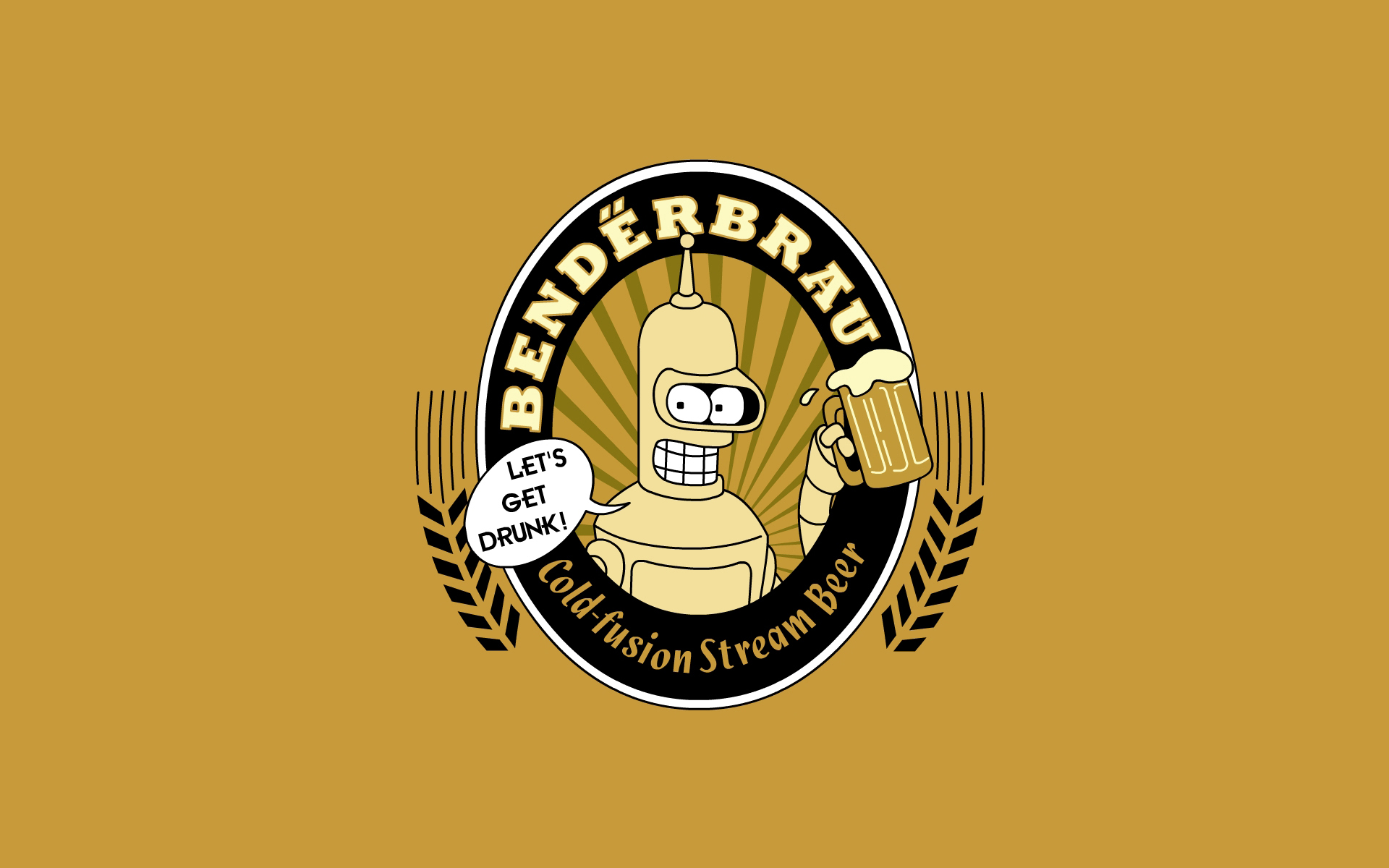 beers, Futurama, Bender Wallpaper