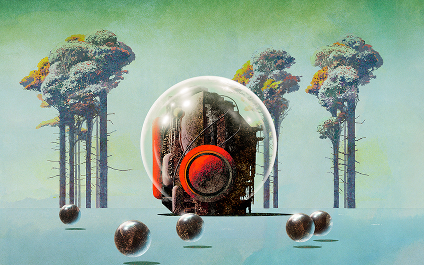 classic, Science, Fiction, Dan, Mcpharlin Wallpaper