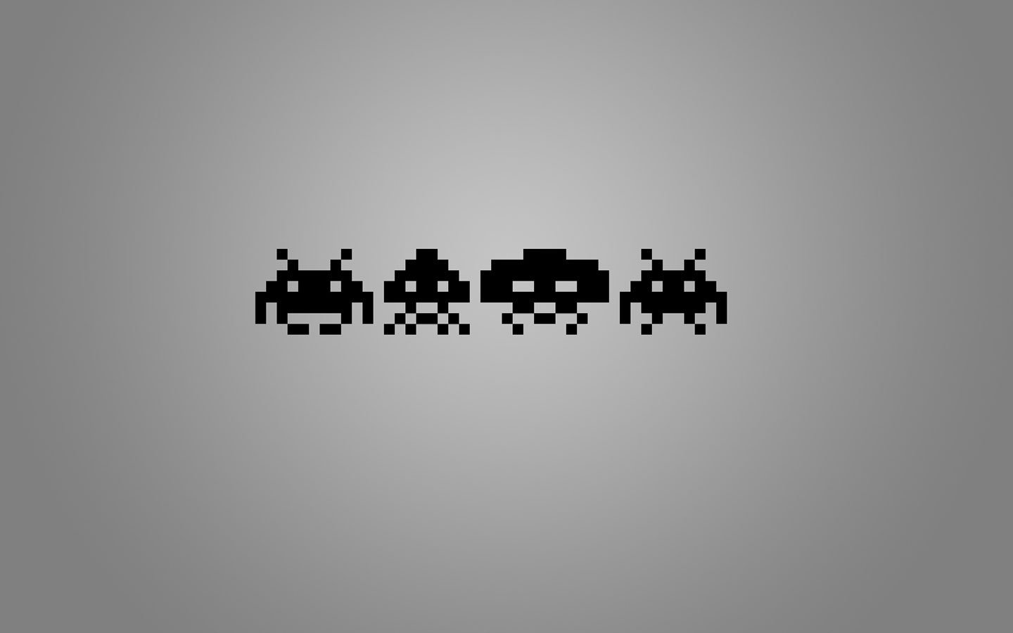 minimalistic, Space, Invaders Wallpaper