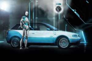 robots, Futuristic, Cars, Vehicles, Eset