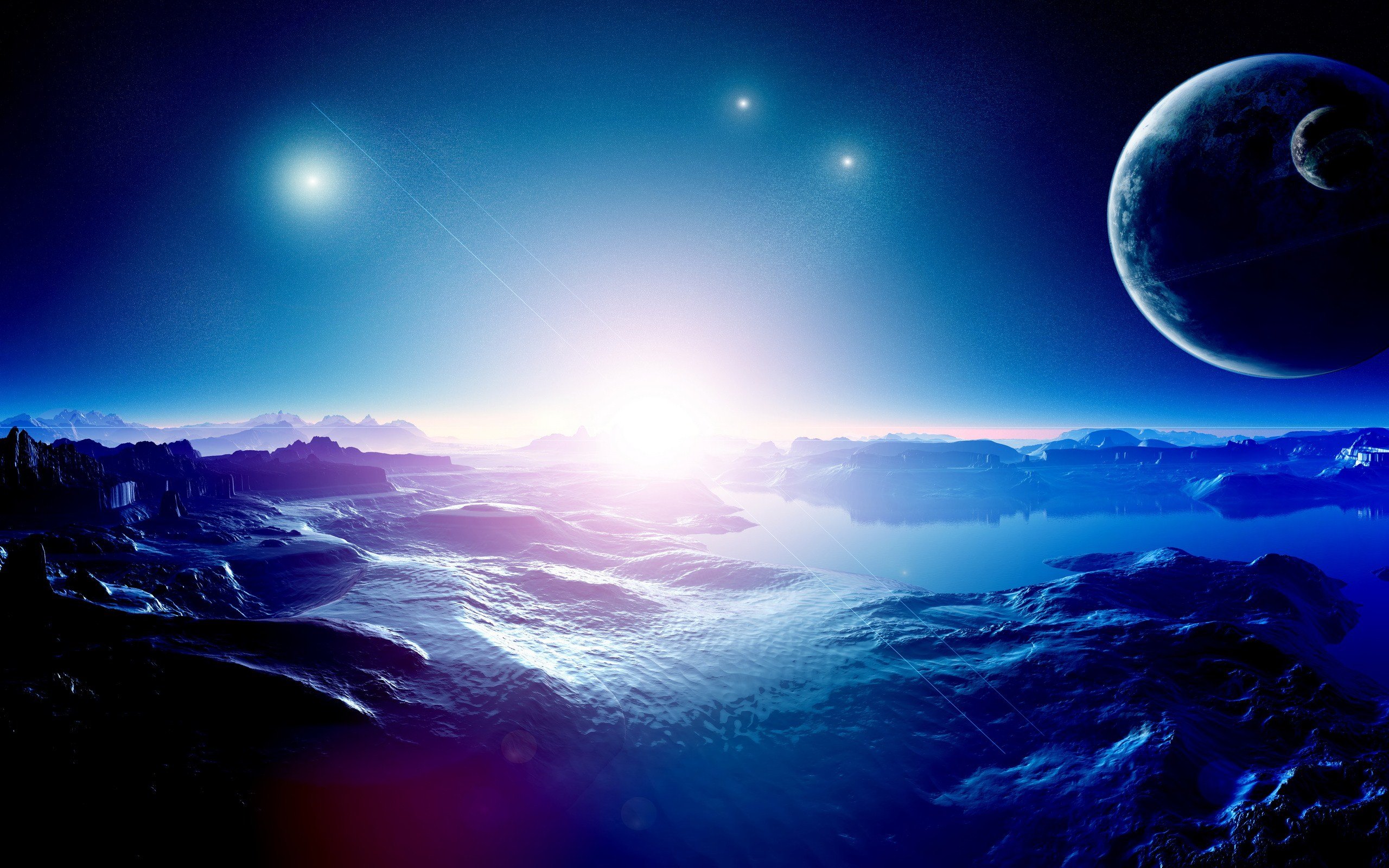Scientific Space Planet Galaxy Stars Mac Ox Ultrahd 4k 