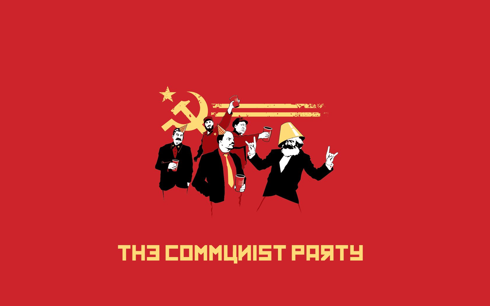 communist, Party, Hammer, And, Sickle Wallpaper