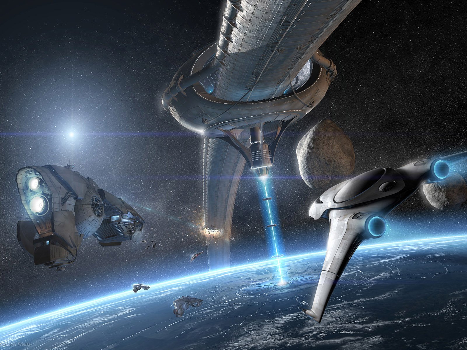 outer, Space, Planets, Science, Fiction Wallpaper