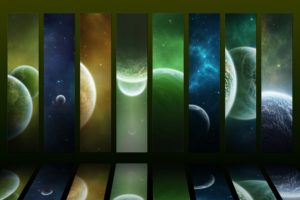 green, Outer, Space, Science, Fiction