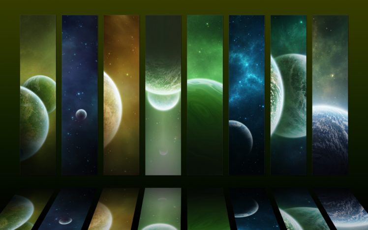 green, Outer, Space, Science, Fiction HD Wallpaper Desktop Background