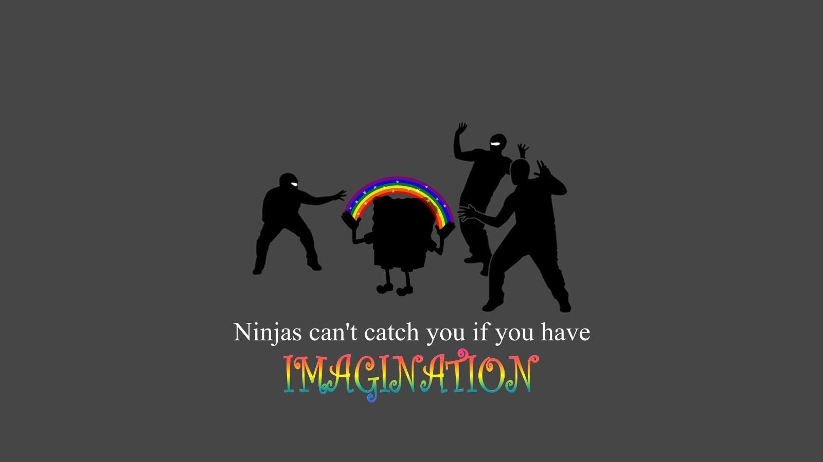 ninjas, Cant, Catch, You, If, Spongebob, Squarepants Wallpaper