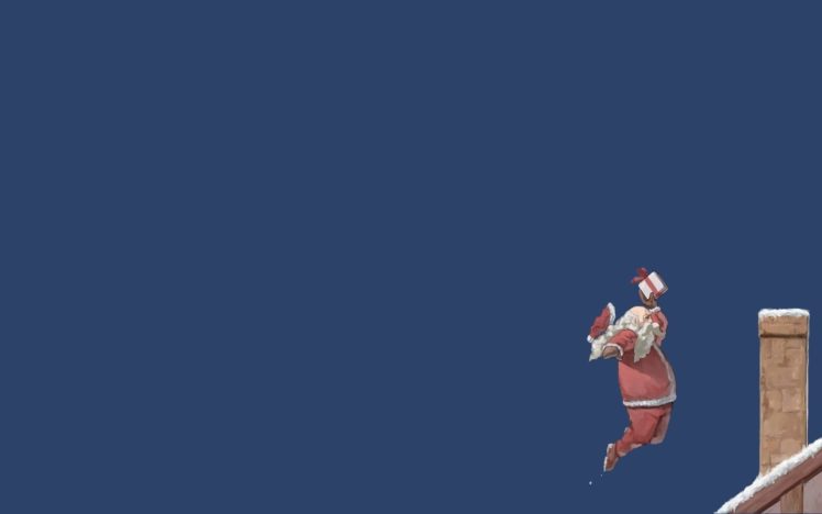 funny, Christmas, Santa, Claus, Basketball HD Wallpaper Desktop Background